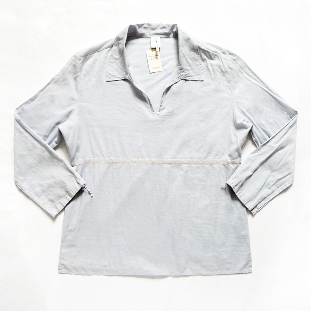 NWT Semi Sheer Tie Sleeve Tie Back Tunic/Top/Shirt